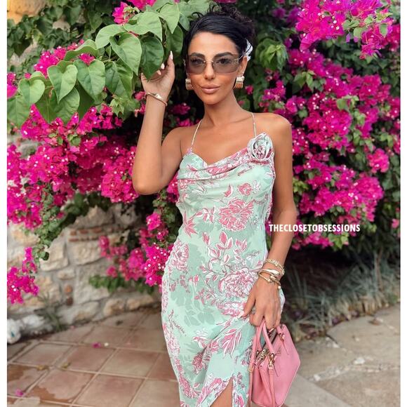 ZARA BLOGGER FAVE!!! Flowy Midi Dress NWT - Picture 1 of 16